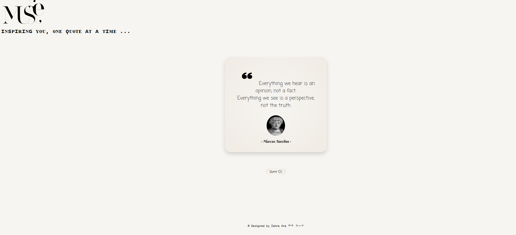 Random Quote Generator
